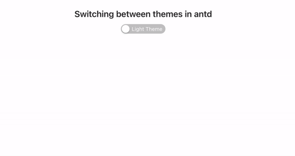 Switching Themes